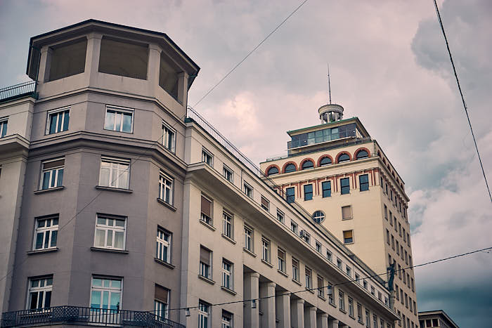 Neboticnik Ljubljana Wolkenkratzer Impression