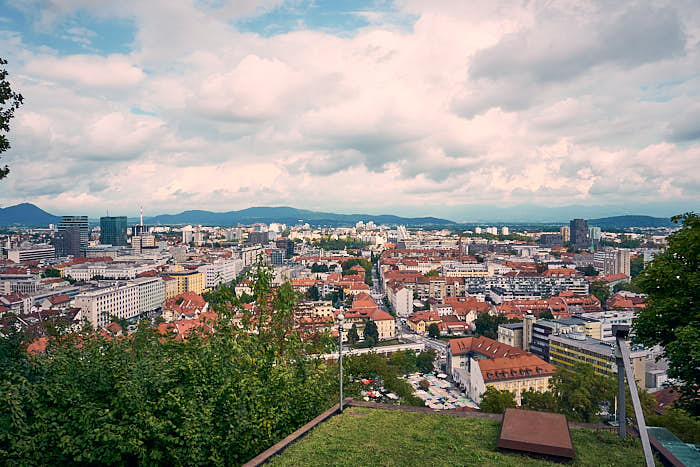 Aussicht Ljubljana Laibacher Schloss