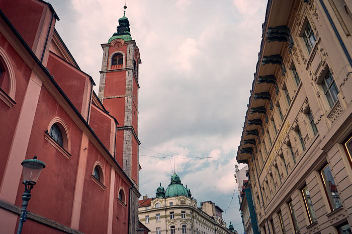 Kirchturm Franziskanerkirche Ljubljana